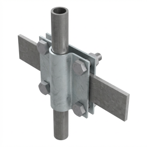 Jordklemme 2-plade til runde ledere Fi14–20 mm og flade ledere op til 40 mm