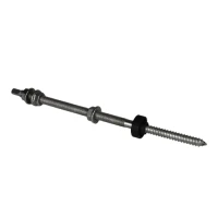 Skrue med dobbelt gevind til adaptere og trekanter - M10x250