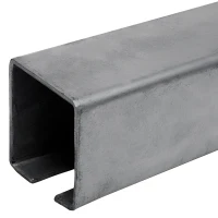 U-profil skinne til selvbærende skydeporte 80x80x27,5x5 mm 6000 mm