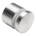 Punktbeslag til glas fi 50/30/M10x45, glas 8-21,52 mm, AISI 304, fladt system, satin 000-262 (1)