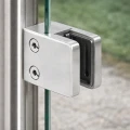 Glasholder 45x45x26 mm, glas 6-10,76 mm, AISI 304, fladt system, satin 000-260 (3)