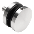 Punktbeslag til glas fi 50/8/M10x50, glas 8-17,52 mm, AISI 304, fladt system, satin 000-266 (1)