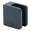 Glasholder 45x45x26 mm antracit glas 6-10,76 mm zamak fladt system malet 000-269 (1)