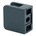 Glasholder 45x45x26 mm antracit glas 6-10,76 mm zamak fladt system malet 000-269 (2)