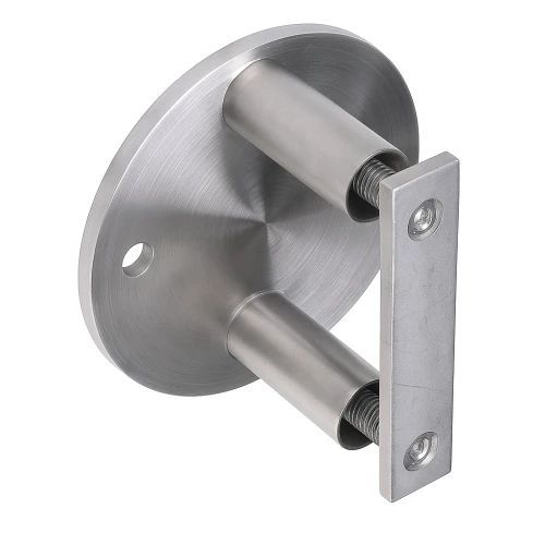 Sidemonteret stolpebeslag fi 42,4 mm til rør fi 100 mm AISI 304 satin 000-299 (1)