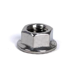 Sekskantede Flangemøtrikker DIN 6923 med Savtakket Flange - M10