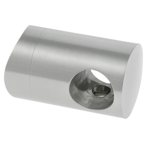Gennemgående holder til stang/rør fi 12 mm. system til rør 42,4 mm, AISI 304 satin 000-290 (1)