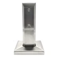 Lodret glasbeslag spigot 50x50/100x100 mm glas 12-17,52 mm AISI 304 satin 000-291 (2)