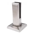 Lodret glasbeslag spigot 50x50/100x100 mm glas 12-17,52 mm AISI 304 satin 000-291 (3)
