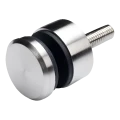 Punktbeslag til glas fi 30/13/M8x40 glas 6-12 mm AISI 304 fladt system satin 000-295 (1)