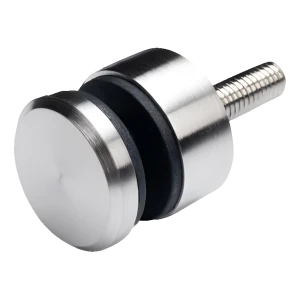 Punktbeslag til glas fi 30/13/M8x40 glas 6-12 mm AISI 304 fladt system satin