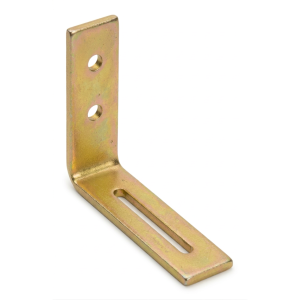 Justerbar vinkel KR 1 75x65x20x3,0 galvanisk forgyldt zink