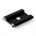 Mellemste Klemme H8 Aluminium 6060 Hul M8 Anodiseret PV-04-04