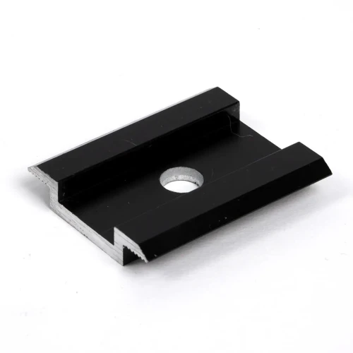Mellemste Klemme H8 Aluminium 6060 Hul M8 Anodiseret PV-04-04