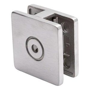 Glasholder 8-10 mm 60x60x28 mm AISI 304 fladt system, satin