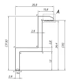 Endeklemme H35 Aluminium 6060 hul M8 Anodiseret PV-03-06 (1)