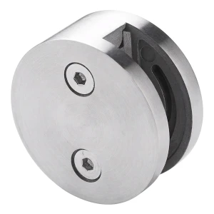 Glasholder 8-12,76 mm ensidig fi 60 mm AISI 304 fladt system satin