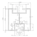 Aluminium Monteringsprofil 625cm 40x40 til T-skruer Anodiseret PV-01-11-AN (3)