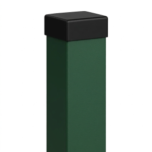 Hegn stolpe 80x80x2 mm, længde 2,4 m, grøn RAL 6005