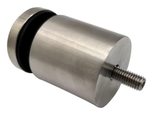 Punktfæste til glas 8-17,52mm Ø 50/50/M10x90 AISI304 fladt system satin