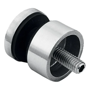 Punktbeslag til glas 6-12mm ø 30/13/M8x40 AISI304 fladt system poleret