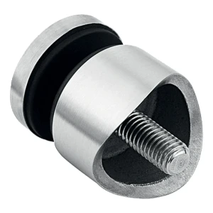 Punktbeslag til glas 6-12mm ø 30/13/M8x40 AISI304 system 42,4 satin