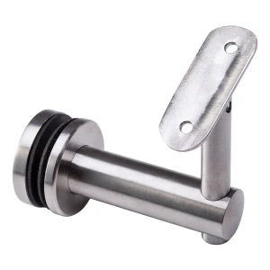 Gelænderbeslag til glas 10,76-25,52mm ⌀ 50mm AISI304 system 42,4 satin