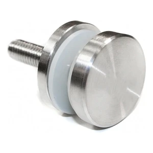 Punktbeslag glas 4-16,76mm ø30/4/M8 AISI304 fladt system satin