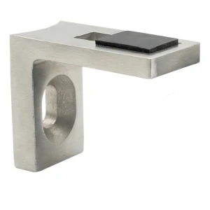 Glasstøtte 40x35x20 mm AISI304 system 42,4 satin