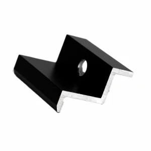Endeklemme H32 Aluminium 6060 hul M8 Anodiseret