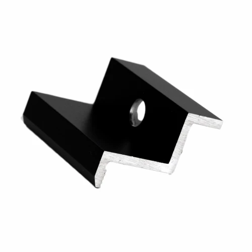 Endeklemme H32 Aluminium 6060 hul M8 Anodiseret PV-03-04