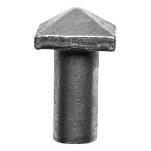 Postal – dekorativ stålnitte FI10 mm med pyramideformet hoved H30×L19 mm