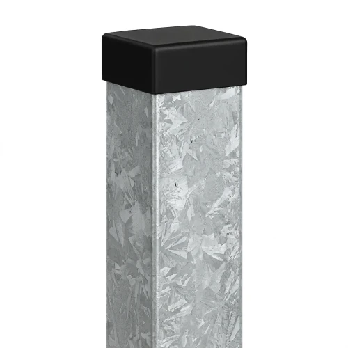 Hegn stolpe 80x80x2 mm, længde 2,4 m, varmgalvaniseret 000-489 (1)