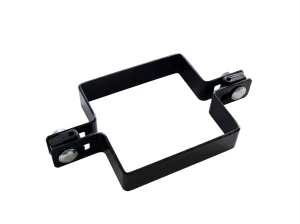 Mellemklemme til hegnpaneler 100x100 mm sort