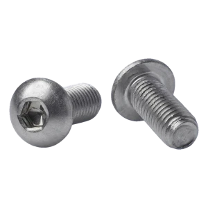 Skrue med svampehoved M8x20 A2 rustfrit stål ISO 7380 – sekskantindre