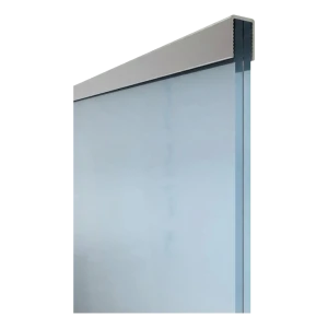 Kozza aluminium håndliste rektangulær 30,1 × 25 mm til glas 16–21,52 mm – 5 m, mat anodiseret