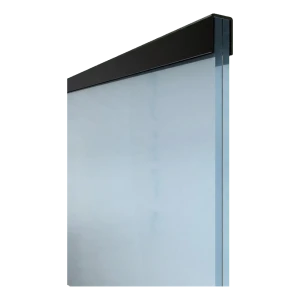Kozza aluminiumsgreb rektangulær 30,1×25 mm sort til glas 16–21,52 mm – 5 m