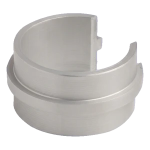 Kozza gelænderkobling til rund aluminium håndliste Ø 40 mm 180°