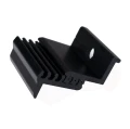 Endeklemme - Justerbar ved Hjælp af Glidende Riller M8 30-50mm - Anodiseret PV-03-21 (1)