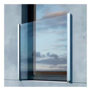 Kozza KB5000 – komplet fransk altan aluminium H1100 mm, glas 16–17,52 mm, mat eloxering