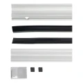 Kozza KB5000 – komplet fransk altan aluminium H1100 mm, glas 16–17,52 mm, mat eloxering 000-851 (6)