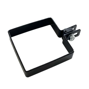 Endebøjle til hegnsplader 100x100 mm sort