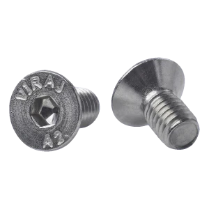 Skrue med konisk hoved M6x12 mm A2 DIN 7991 – sekskantet hul, rustfrit stål