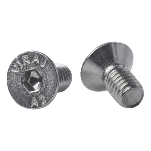 Skrue med konisk hoved M6x12 mm A2 DIN 7991 – sekskantet hul, rustfrit stål 000-814 (1)