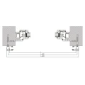 Kozza KB5000 – komplet fransk altan i aluminium H1100 mm, fladt system, mat anodisering 000-850 (8)