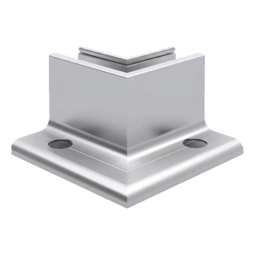 Kozza KE 105 – L-profil indvendigt hjørne 90° til helt-glas balustrader, aluminium, mat anodiseret 000-865 (1)