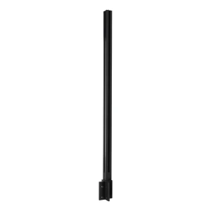 Hjørnestolpe gelænder 45x45x1283mm aluminium glas 8,72mm mørkegrå Kozza KR7500