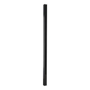 Hjørnestolpe gelænder 45x45x1283mm glas 8,72mm mørkegrå Kozza KR7500