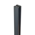 Hjørnestolpe gelænder 45x45x1283mm glas 8,72mm mørkegrå Kozza KR7500 000-890 (4)
