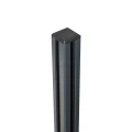 Hjørnestolpe gelænder 45x45x1283mm glas 8,72mm mørkegrå Kozza KR7500 000-890 (6)
